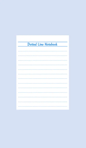 [LINE着せ替え] カラー点線ノート/ブルーグレイの画像1