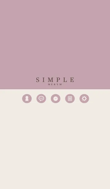 [LINE着せ替え] SIMPLE ICON PINK - MEKYM 7の画像1