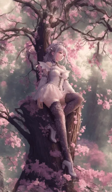 [LINE着せ替え] 桜の森のミスエルフの画像1