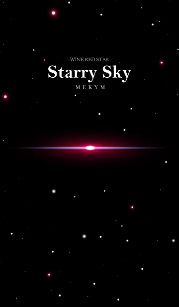 [LINE着せ替え] Starry Sky -WINE RED STAR-の画像1