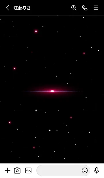 [LINE着せ替え] Starry Sky -WINE RED STAR-の画像2