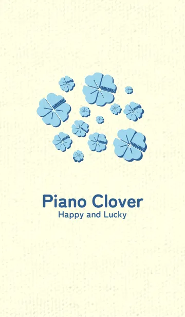 [LINE着せ替え] Piano clover 空色の画像1