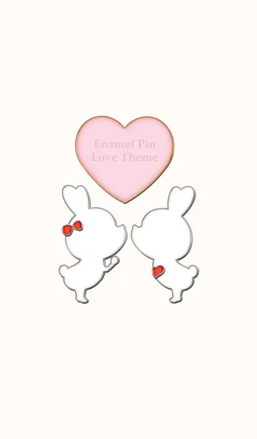 [LINE着せ替え] Enamel Pin LOVE Pair 25の画像1