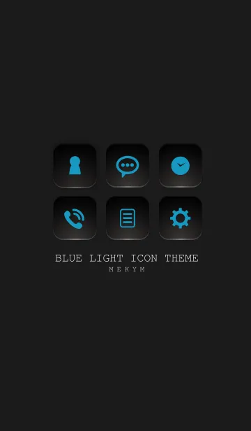 [LINE着せ替え] BLUE LIGHT ICON THEME-SWITCH- 17の画像1