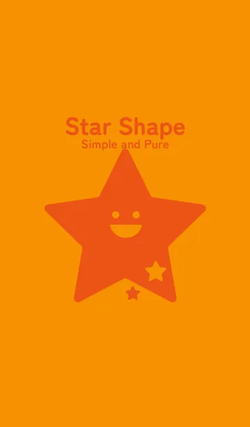 [LINE着せ替え] 星型の着せかえ ゴールデンオレンジの画像1