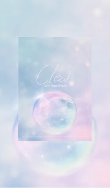 [LINE着せ替え] Clear 7／ナチュラルスタイルの画像1