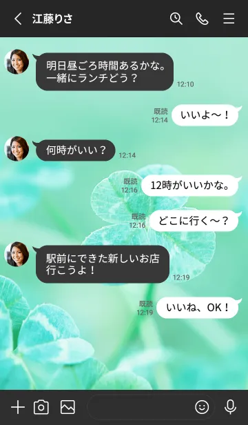 [LINE着せ替え] 四つ葉のクローバー Vintage Lens #8-19の画像3