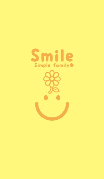 [LINE着せ替え] スマイル＆フラワー プリムローズイエローの画像1