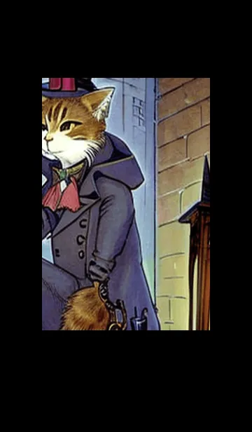 [LINE着せ替え] 猫紳士街_#EaC16。の画像1