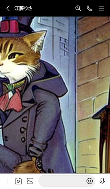 [LINE着せ替え] 猫紳士街_#EaC16。の画像2