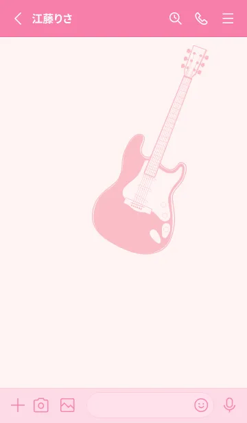 [LINE着せ替え] ELECTRIC GUITAR CLR 桜色の画像2