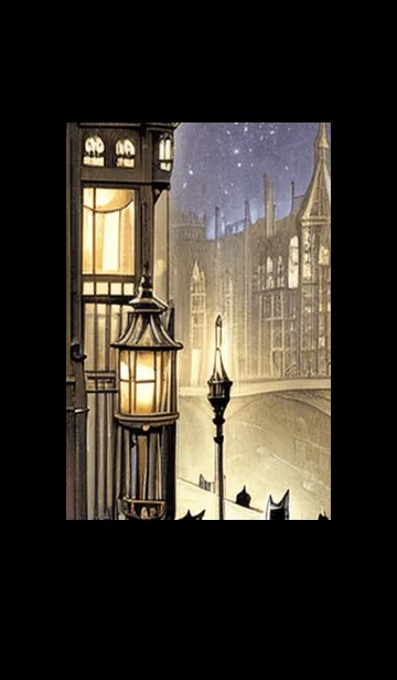 [LINE着せ替え] 猫紳士街_#EaC127。の画像1