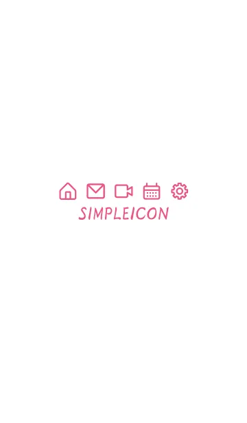 [LINE着せ替え] SIMPLE ICON -WHITE- 54の画像1