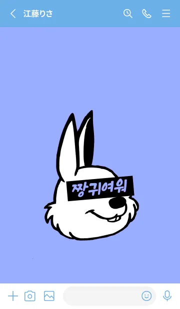 [LINE着せ替え] 韓国 ラビット 17の画像2