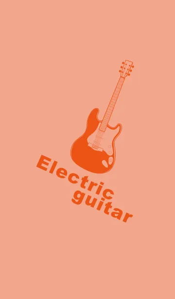 [LINE着せ替え] ELECTRIC GUITAR CLR サーモンピンクの画像1