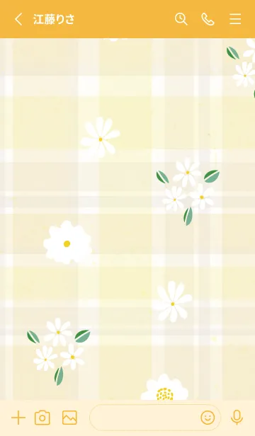 [LINE着せ替え] 白い小花 キュート10の画像2