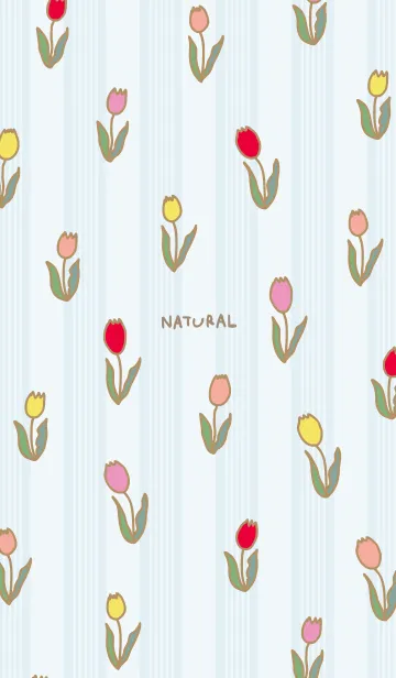 [LINE着せ替え] チューリップ たくさん3の画像1