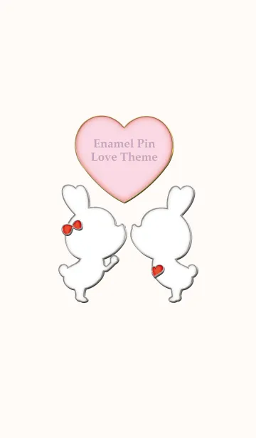 [LINE着せ替え] Enamel Pin LOVE Pair 26の画像1