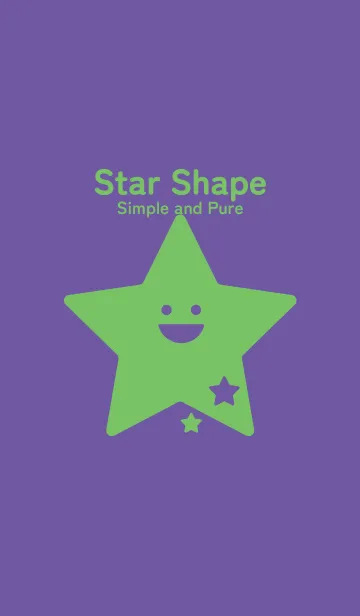 [LINE着せ替え] 星型の着せかえ 菫色の画像1