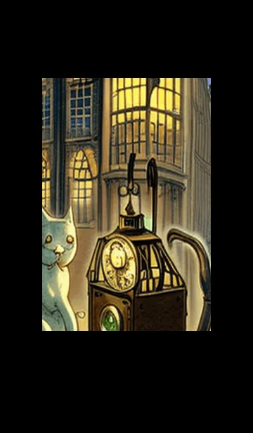 [LINE着せ替え] 猫紳士街_#EaD011。の画像1