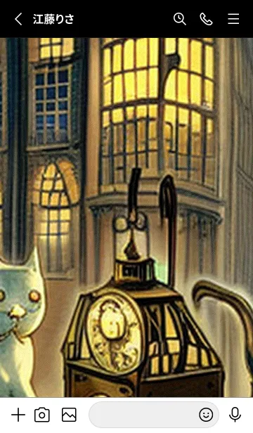 [LINE着せ替え] 猫紳士街_#EaD011。の画像2