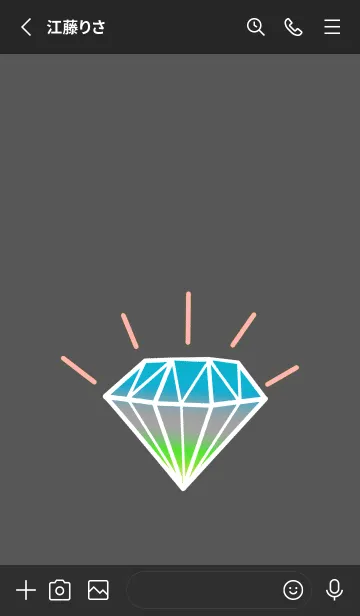 [LINE着せ替え] グラデーション ダイヤモンド .26の画像2