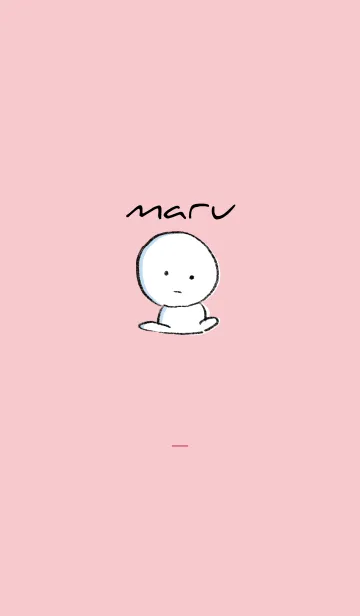 [LINE着せ替え] ピンク : まるの着せ替え 2の画像1