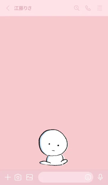 [LINE着せ替え] ピンク : まるの着せ替え 2の画像2