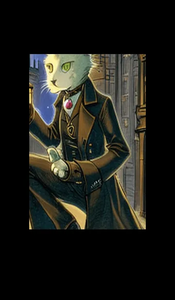 [LINE着せ替え] 猫紳士街_#EaD09。の画像1