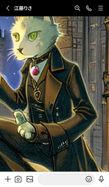 [LINE着せ替え] 猫紳士街_#EaD09。の画像2