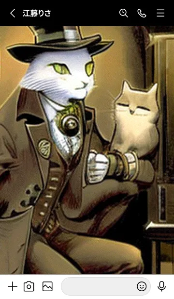 [LINE着せ替え] 猫紳士街_#EaD05。の画像2