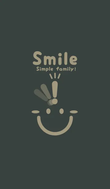 [LINE着せ替え] スマイル＆ヒラメキ オフブラックの画像1