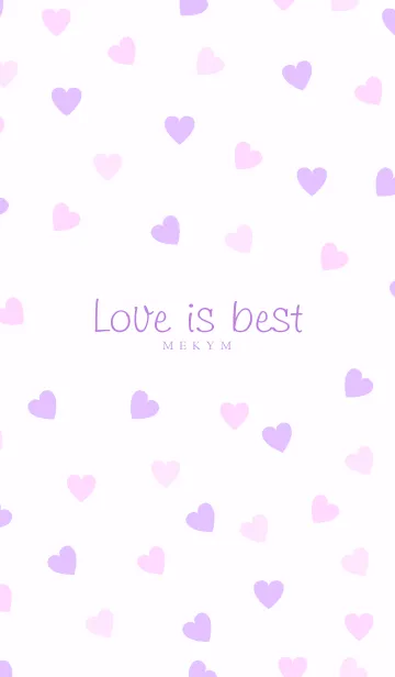 [LINE着せ替え] Love is best - PURPLE PINK 11の画像1