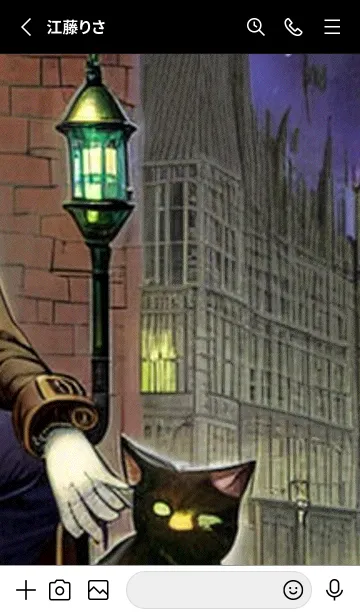 [LINE着せ替え] 猫紳士街_#EaD03。の画像2