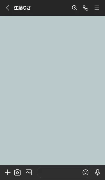 [LINE着せ替え] 見やすい！分かりやすい！BIGボタン！ BkBlの画像2