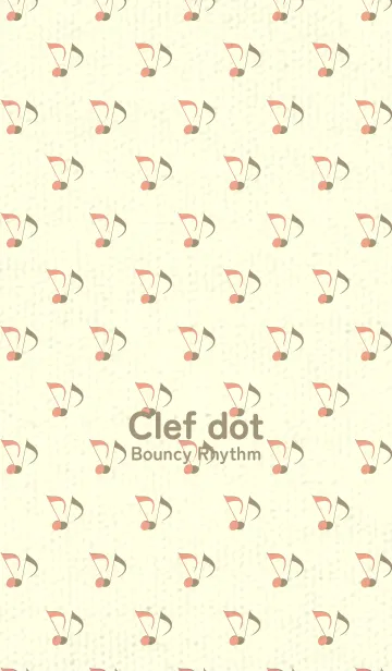 [LINE着せ替え] Clef dot サーモンピンクの画像1