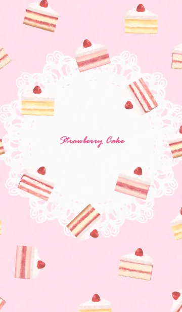 [LINE着せ替え] Strawberry Cake 1 - 06-01 ピンクの画像1