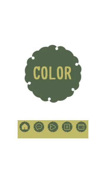 [LINE着せ替え] green color G54の画像1