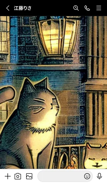 [LINE着せ替え] 猫紳士街_#EaC130。の画像2