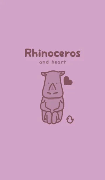 [LINE着せ替え] サイとハート 薄紅藤の画像1