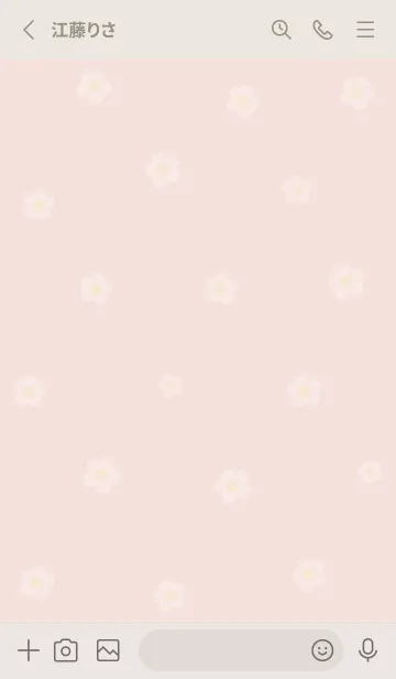 [LINE着せ替え] お花<チューリップ>ピンク.の画像2