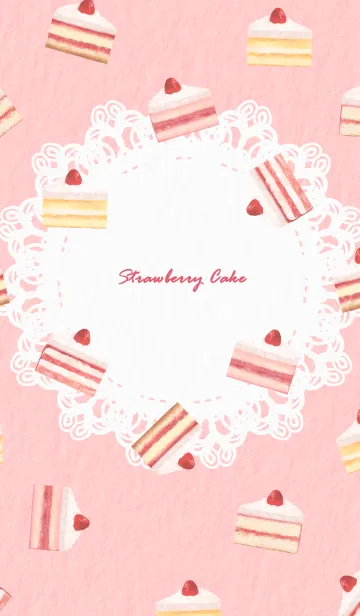 [LINE着せ替え] Strawberry Cake 1 - 06-02 ピンクの画像1