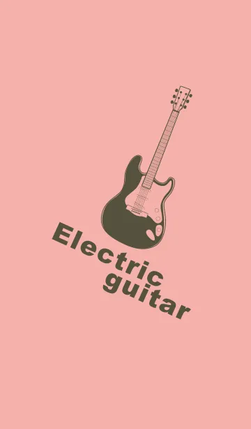 [LINE着せ替え] ELECTRIC GUITAR CLR 珊瑚色の画像1