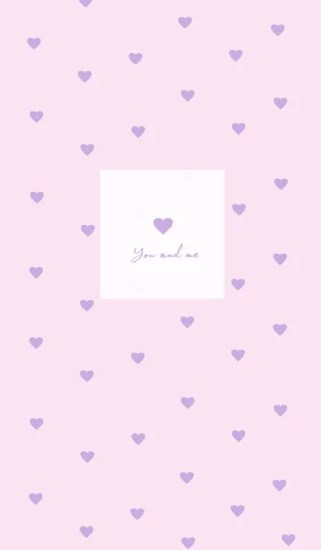 [LINE着せ替え] pattern_heart (lavenderpink)の画像1
