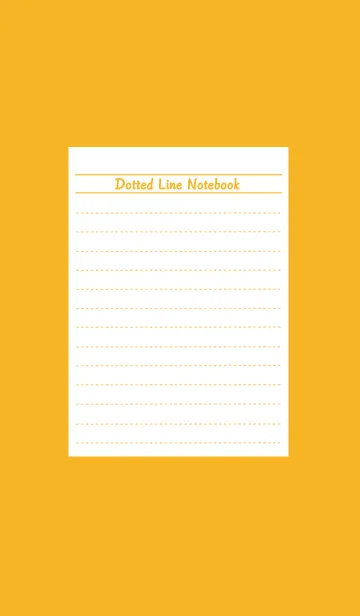 [LINE着せ替え] カラー点線ノート/オレンジの画像1