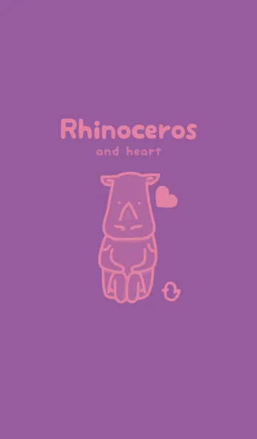 [LINE着せ替え] サイとハート カンパヌラパープルの画像1