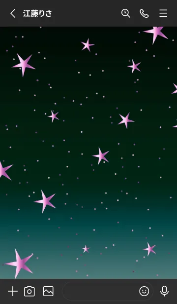 [LINE着せ替え] キラキラ ‐グラデーション・スター 10の画像2