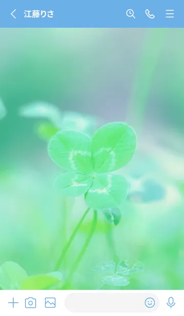 [LINE着せ替え] 四つ葉のクローバー Vintage Lens #18-8の画像2