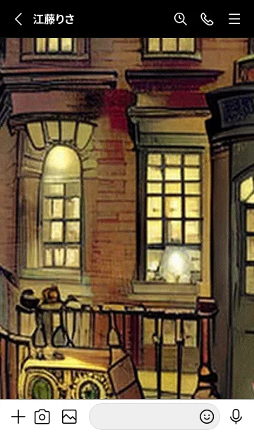 [LINE着せ替え] 猫紳士街_#EaD028。の画像2