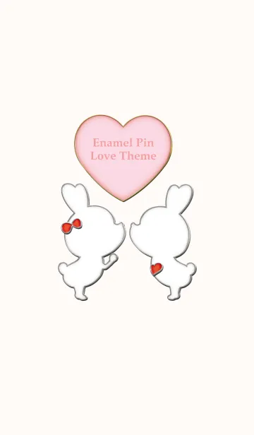 [LINE着せ替え] Enamel Pin LOVE Pair 27の画像1